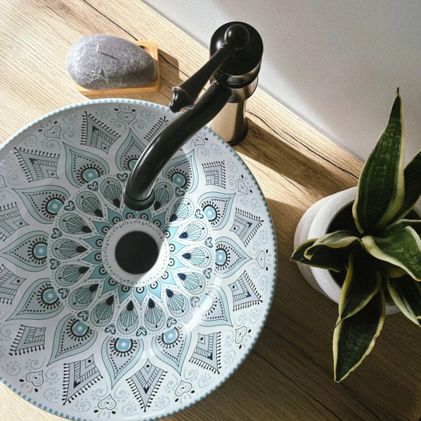 Раковина накладная REA Mandala 40x40x14 (REA-U7502) Раковина накладная REA Mandala 40x40x14 (REA-U7502)