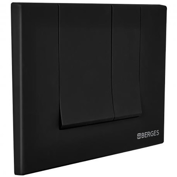 Клавиша смывная Berges для инсталляции Novum S5 Soft Touch черная (040045)