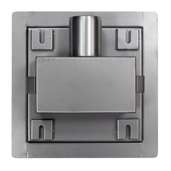 Трап горизонтальный Azario 150x150 хром (AZZ1150)