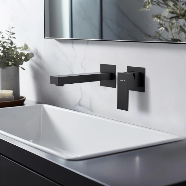 Смеситель для раковины Aquatek Либра черный матовый (AQ1613MB)