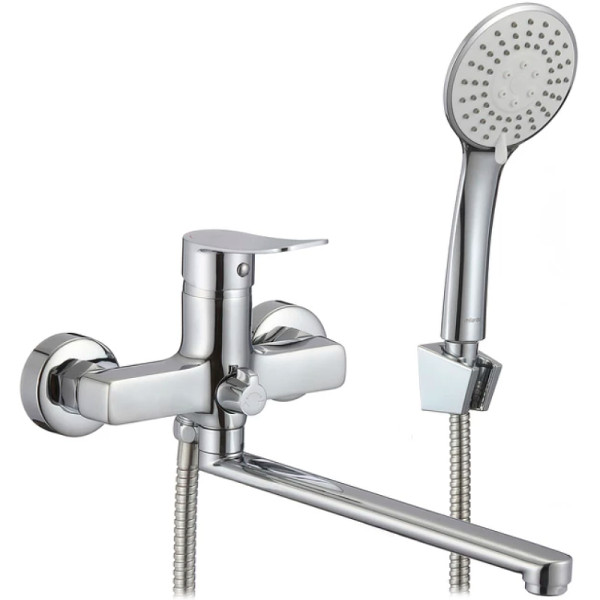 Смеситель для ванны и душа Milardo Demi с душевым комплектом, хром (DEMSB02M02) Смеситель для ванны и душа Milardo Demi с душевым комплектом, хром (DEMSB02M02)