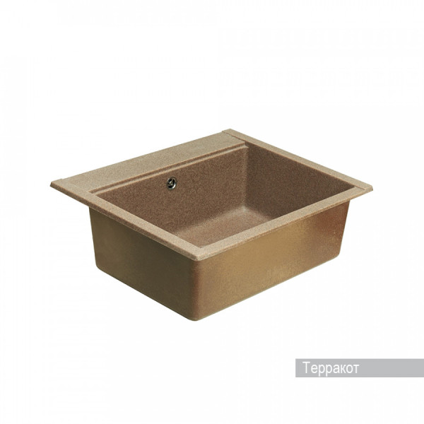 Мойка для кухни врезная Aquaton Делия 60 517x602x218 терракот (1.A715.2.32L.D27.0)