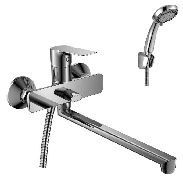 Смеситель для ванны и душа Rossinka RS27-33 с душевым комплектом (RS27-33)