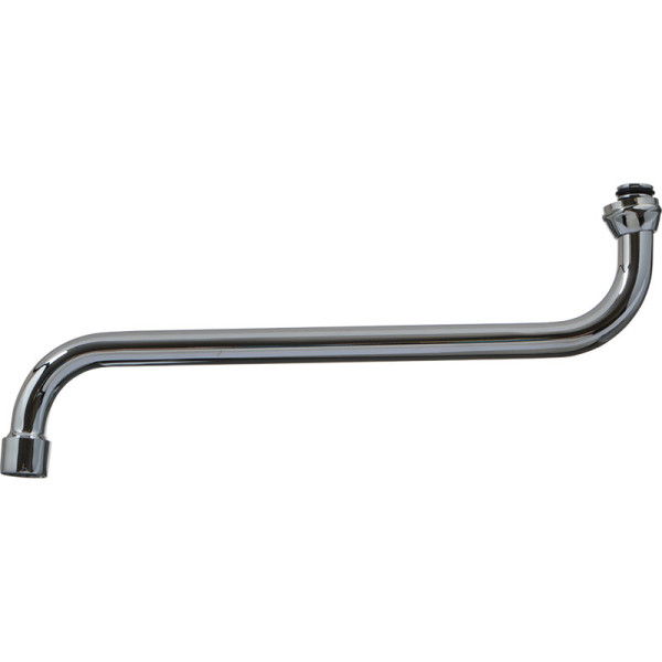 Излив Melodia для смесителя круглый S-образный с аэратором 30см (MKP20702P)