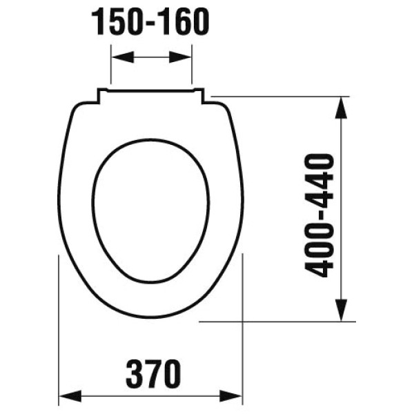 Сиденье для унитаза Jika Zeta петли хром (8.9327.2.000.063.1)