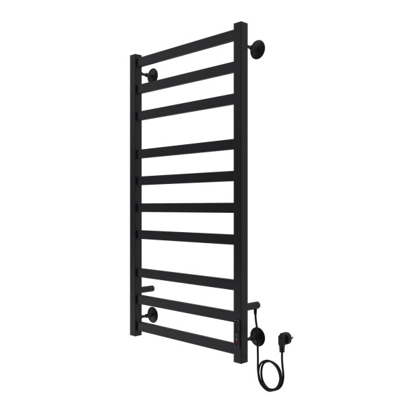Полотенцесушитель электрический Azario Palermo 500x1000 черный Полотенцесушитель электрический Azario Palermo 500x1000 черный