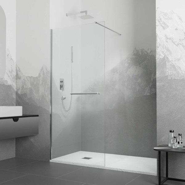 Душевое ограждение RGW Walk In 120x195 стекло прозрачное, профиль хром (35104012-11)