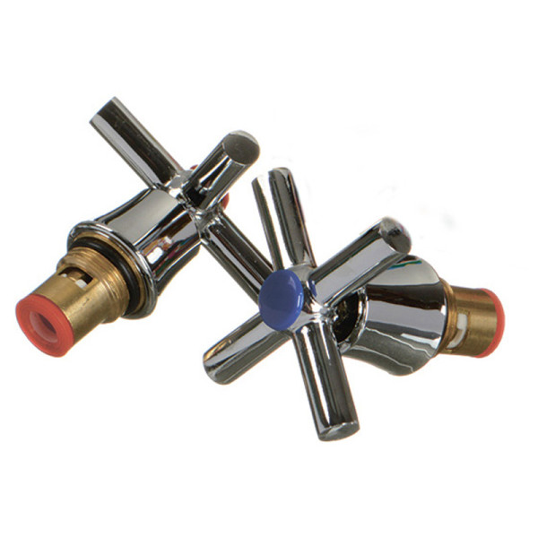 Комплект для смесителя Melodia маховик Neo + Кран-букса 3/8 8x20 керам. по 2шт (MKP38106C)