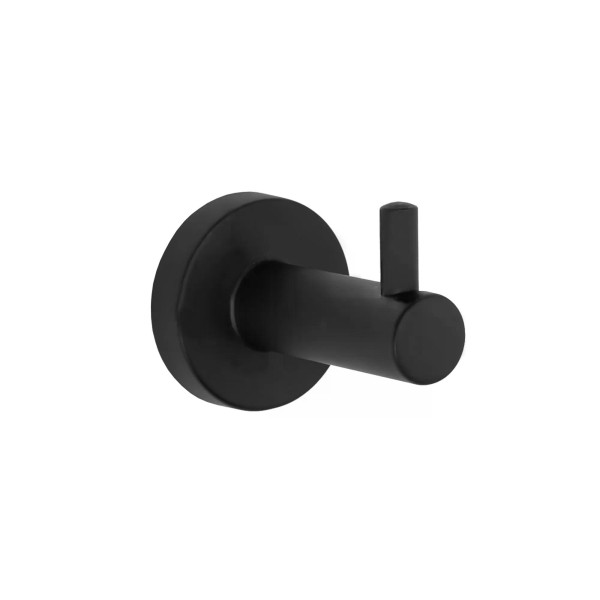 Крючок одинарный Rea 322210 Black mat черный матовый (REA-77023)