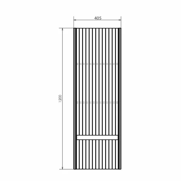 Пенал подвесной Comforty Марсель 400x405x1200 белый матовый (00-00012273)