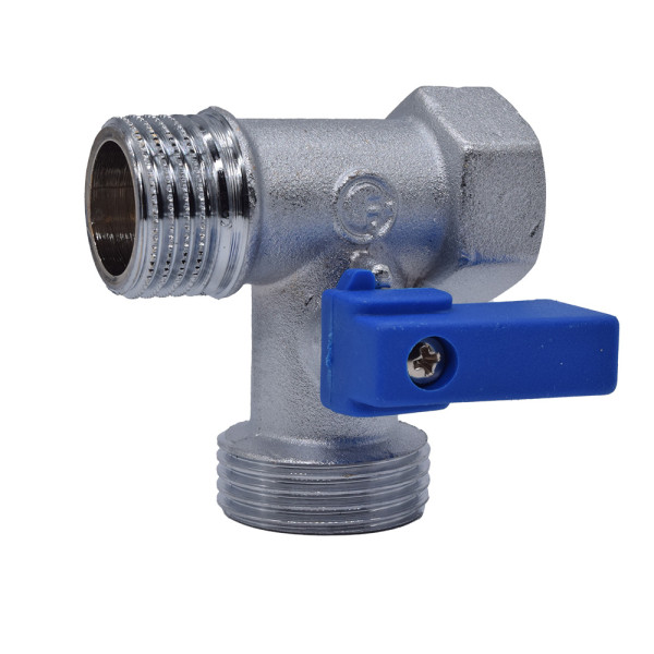 Кран проходной Fornara 1/2"x3/4"x1/2" НВ шаровый (никель) (128 D-E-RTBO) Кран проходной Fornara 1/2"x3/4"x1/2" НВ шаровый (никель) (128 D-E-RTBO)