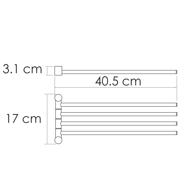 Полотенцедержатель WasserKRAFT (K-1034BG)