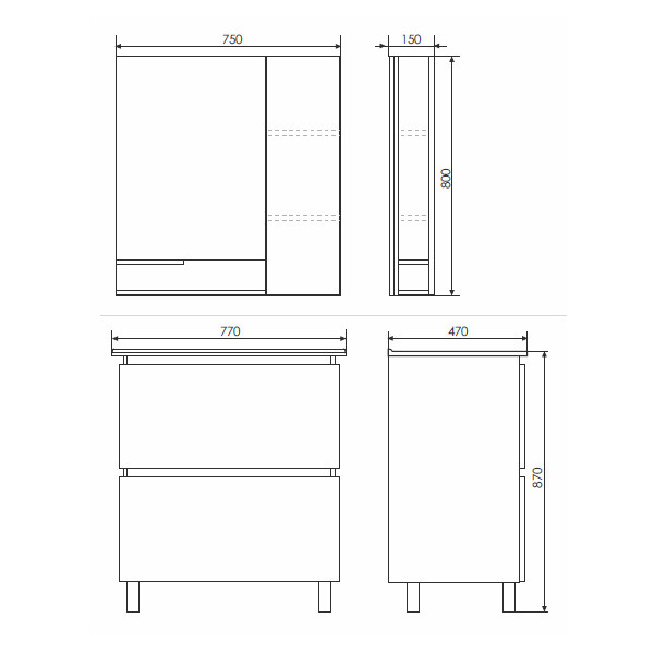 Шкаф зеркальный Comforty Монако 750x800x150 белый глянцевый (00-00001275) Шкаф зеркальный Comforty Монако 750x800x150 белый глянцевый (00-00001275)