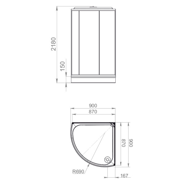 Кабина душевая Melodia Jive 90х90 низкий поддон, стекло тонированное, чёрн.стен., профиль белый (MB02005) Кабина душевая Melodia Jive 90х90 низкий поддон, стекло тонированное, чёрн.стен., профиль белый (MB02005)