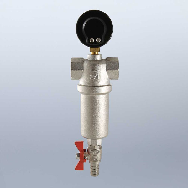 Фильтр с манометром самоочищающийся Valtec 1" (VT.389.N.06) Фильтр с манометром самоочищающийся Valtec 1" (VT.389.N.06)
