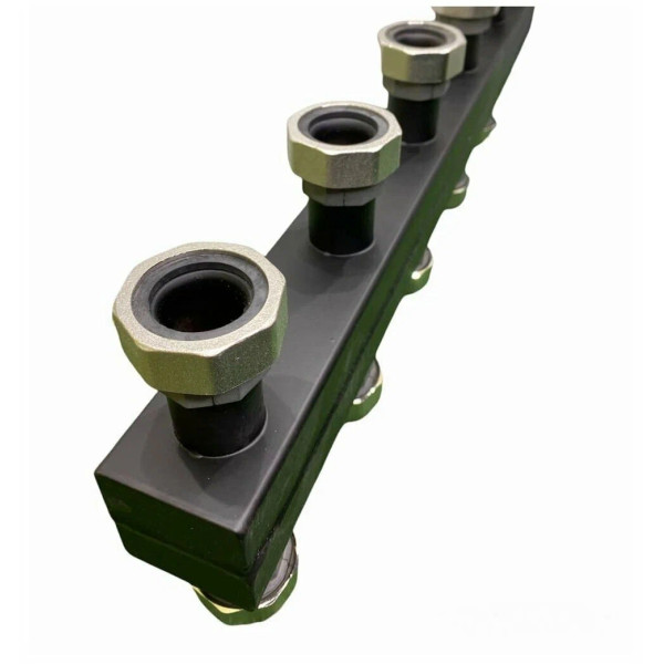 Коллектор распределительный DN 25 Vieir (5 контуров, нерж. сталь, до 70 Квт., в теплоизоляции) (VR211.3)