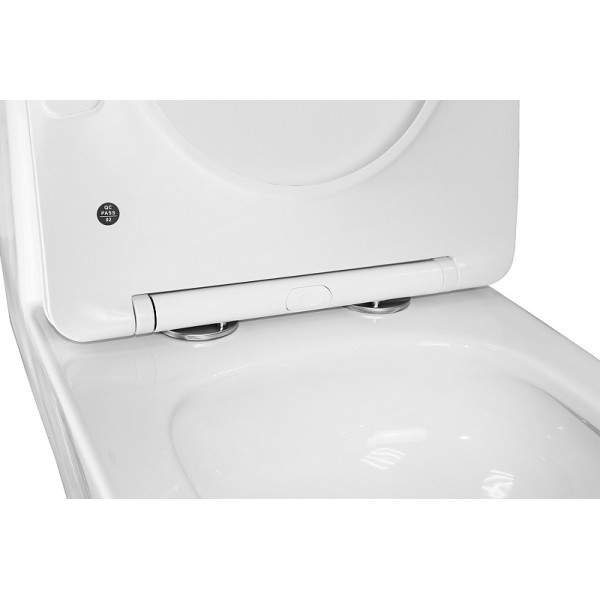 Унитаз напольный Azario Terni 350x670x760 с сиденьем с микролифтом белый (AZ-8618T)