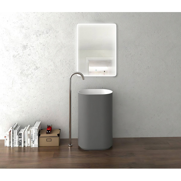 Зеркало Azario 600х800 подсветка, сенсорный выключатель с функцией диммера (AZ-Z-061CS)