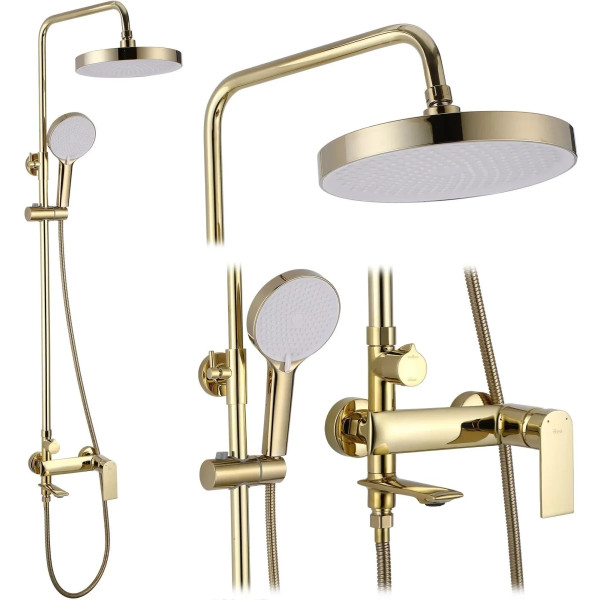 Душевая система с изливом Rea Veneta Gold (REA-P7842)