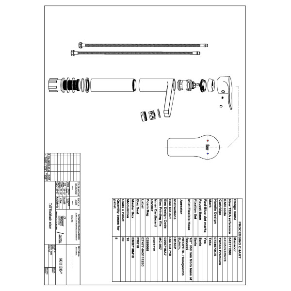 Смеситель для раковины Teka Manacor 843111280