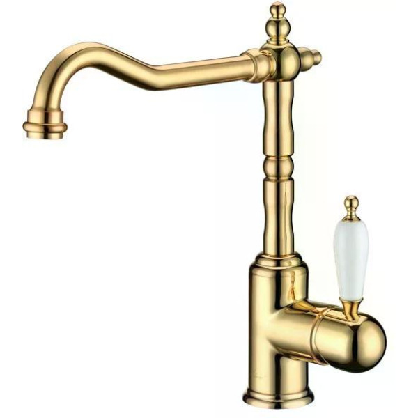 Смеситель для кухни Boheme Kitchen Золотой (102)