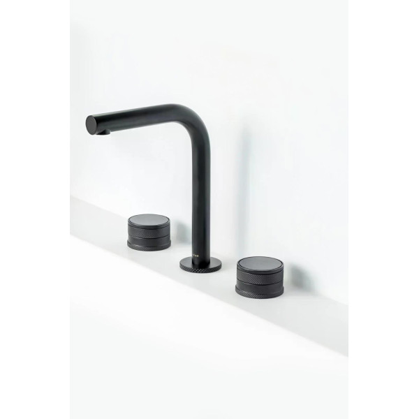 Смеситель для раковины на 3 отв.Boheme PRESTIGE B (черный) (152-B-PR) Смеситель для раковины на 3 отв.Boheme PRESTIGE B (черный) (152-B-PR)