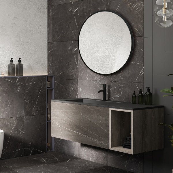 Зеркало Abber Mond 77x77 без подсветки, металлическая рама, черный (AG6201B) Зеркало Abber Mond 77x77 без подсветки, металлическая рама, черный (AG6201B)