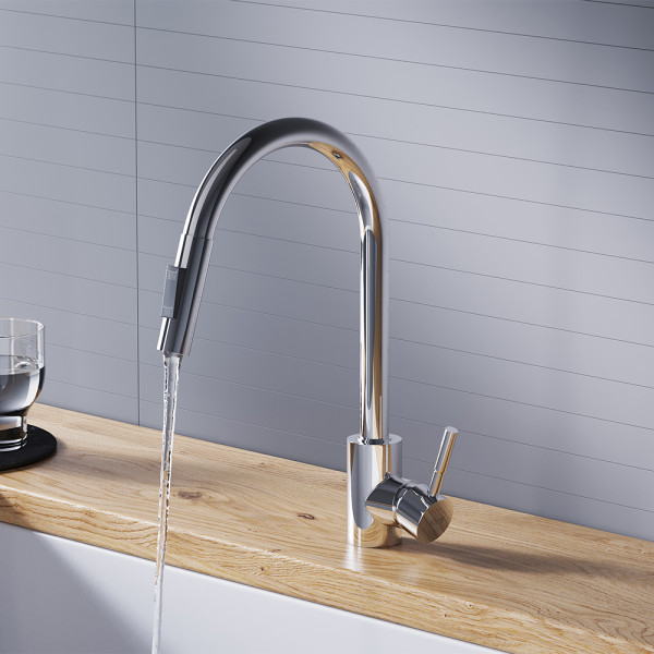 Смеситель для кухни Dorff Logic хром (D3007500) Смеситель для кухни Dorff Logic хром (D3007500)