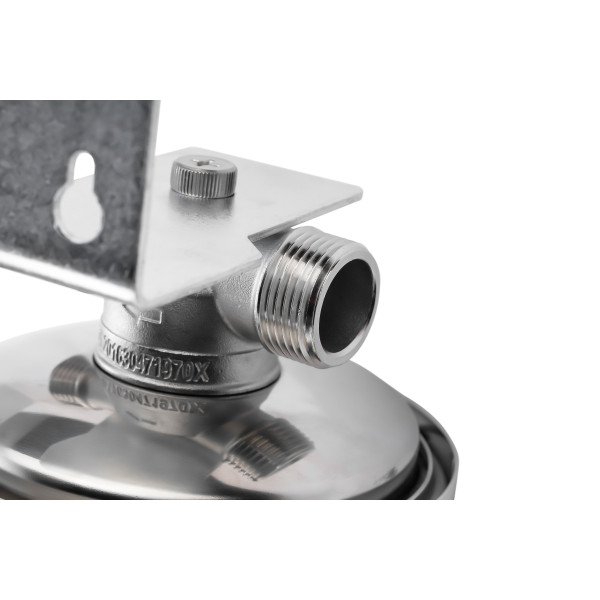 Фильтр колбовый Гейзер Премьер 1" 20BB со сливом (нержавеющая сталь, для холодной и горячей воды) (50755)