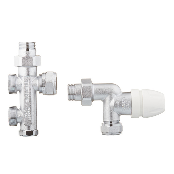 Комплект терморегулирующий для двухтрубной системы Tiemme 1/2"*М24*19 (3370KIT)