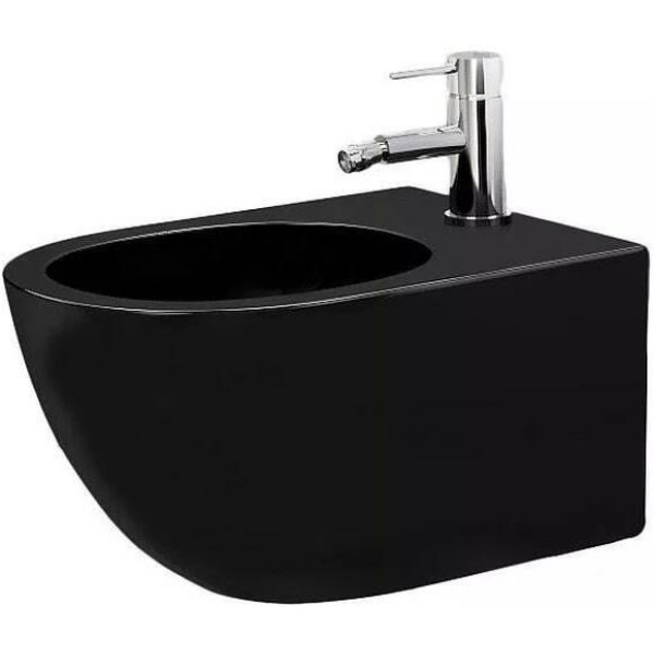 Биде подвесное Rea Carlo mini Black Mat черное (REA-С9901)