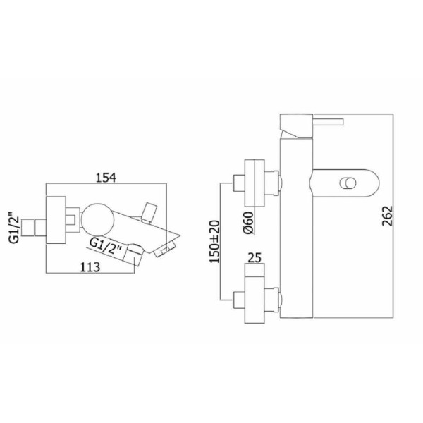 Смеситель для ванны и душа Paffoni Light хром (LIG022ST) Смеситель для ванны и душа Paffoni Light хром (LIG022ST)