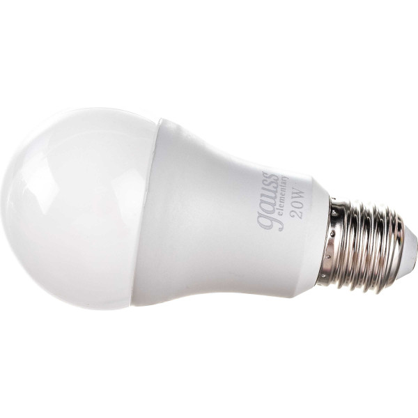 Лампа светодиодная Gauss Е27 20 Вт 1750 Лм холодная Elementary (6500К) (23239) Лампа светодиодная Gauss Е27 20 Вт 1750 Лм холодная Elementary (6500К) (23239)