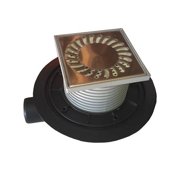 Трап MCH с боковым сливом универсальный DN50 решетка нерж. 122х122 (г/з+с/з) Трап MCH с боковым сливом универсальный DN50 решетка нерж. 122х122 (г/з+с/з)