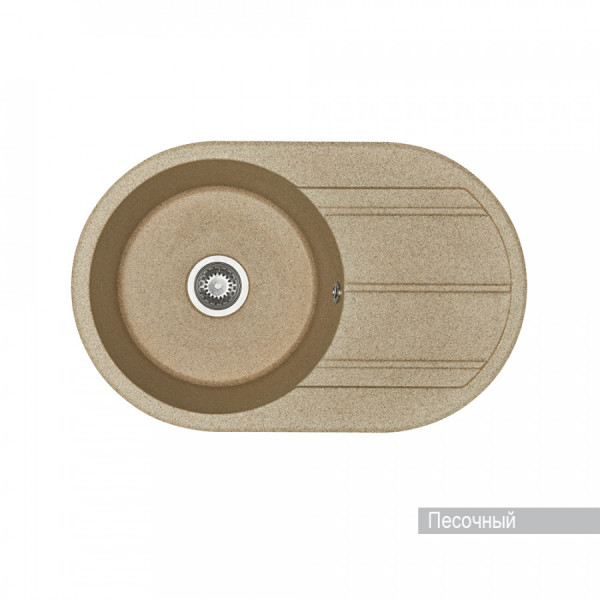 Мойка для кухни врезная Aquaton Амира 500x780x211 песочный (1.A712.9.32A.I22.0)