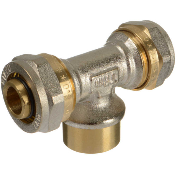 Тройник 20*1/2"В*20 TeRma (обжим) (01452) Тройник 20*1/2"В*20 TeRma (обжим) (01452)