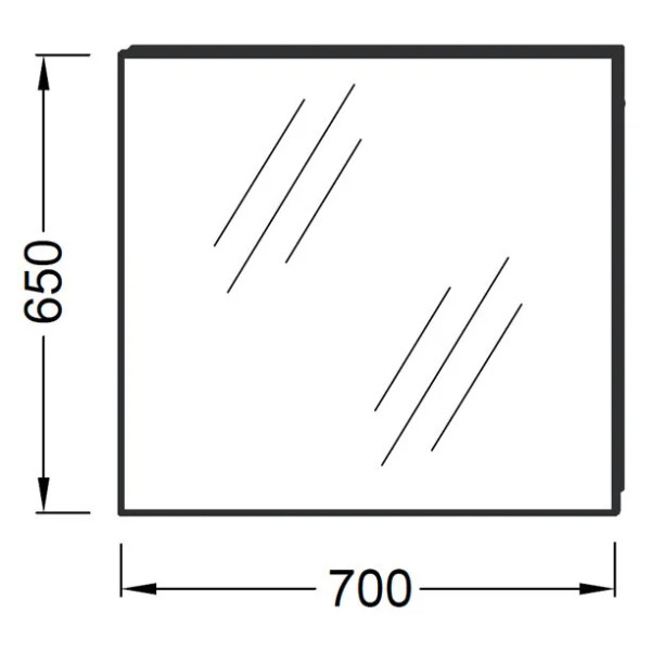 Зеркало Jacob Delafon 700x30x650 (EB1082-NF)