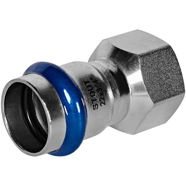 Переход 22х3/4"В Stout SSS-2022 ВПр-ВР (нерж.ст., пресс) SSS-2022-002234