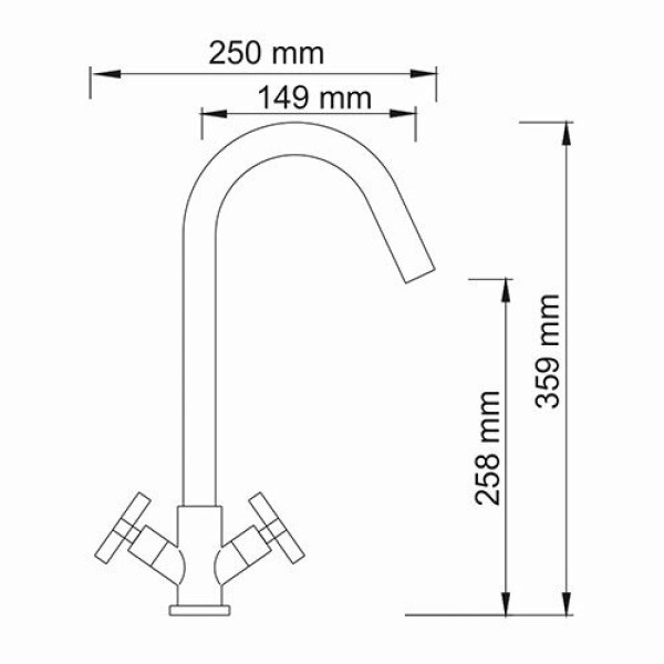 Смеситель для кухни WasserKRAFT Weser (7847)