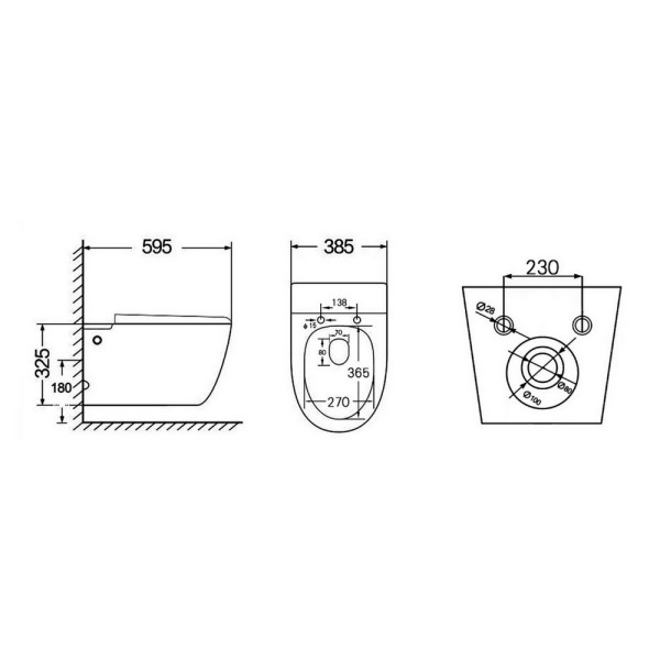 Комплект инсталляция с унитазом Abber Bequem (AC1107P-AC0101P)