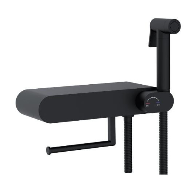 Смеситель с гигиеническим душем RGW SP-222-B черный (581408222-04)