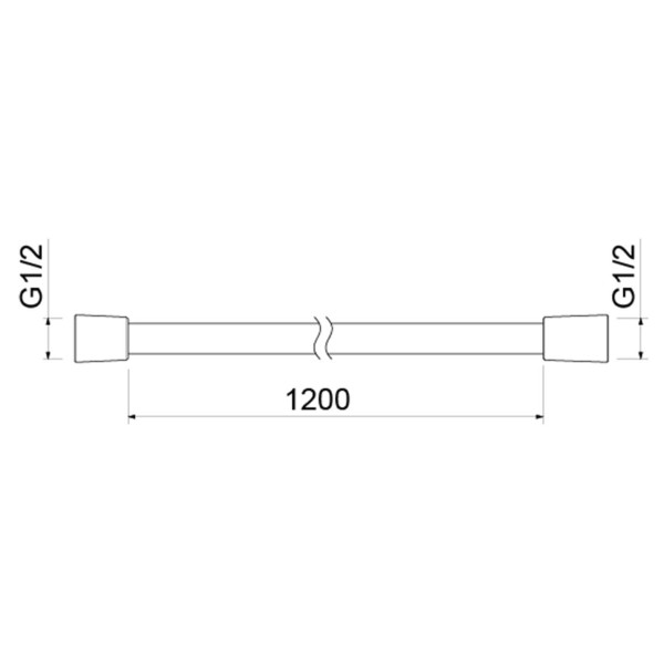 Шланг для душа Aquatek 120 см ПВХ шлифованное золото (AQ2104BG)