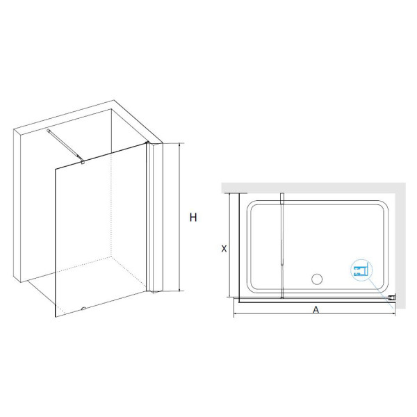 Душевая перегородка RGW WA-02-01 800*1950 стекло прозрачное, профиль хром (3710020108-11) Душевая перегородка RGW WA-02-01 800*1950 стекло прозрачное, профиль хром (3710020108-11)