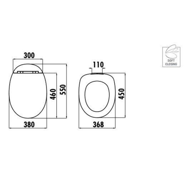 Сиденье для унитаза Creavit с микролифтом белое (KC2703.01.0000E)