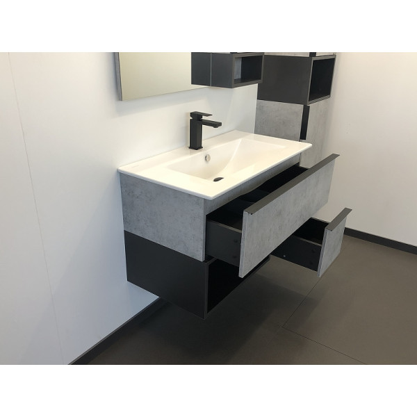 Тумба подвесная с раковиной Comforty Франкфурт 750x465x560 дуб светлый (00-00011080)