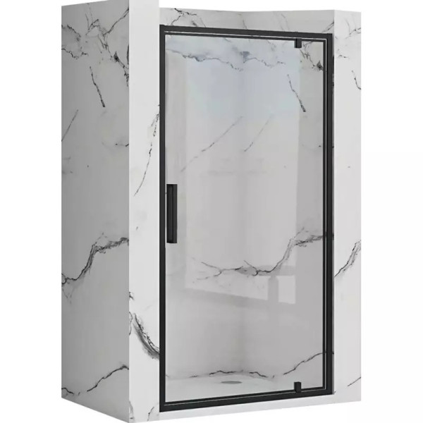 Душевая дверь Rea Rapid 70x195 стекло прозрачное, профиль чёрный (REA-K6407) Душевая дверь Rea Rapid 70x195 стекло прозрачное, профиль чёрный (REA-K6407)