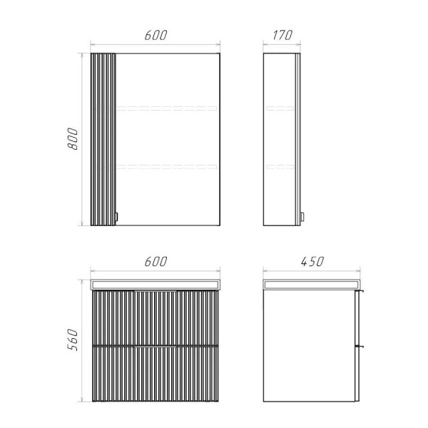 Тумба подвесная с раковиной Comforty Лима 600x450x560 белый матовый (00-00019210)