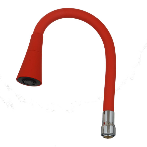 Излив гибкий Melodia LUXE с лейкой колокольчик красный 49см (MKP20919)
