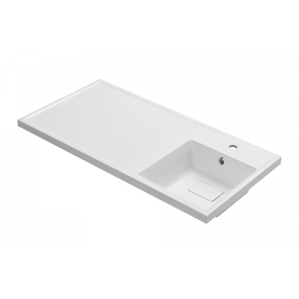 Раковина над стиральной машиной Aquaton Лайн 50x100x16 R белый (1.A720.7.3KL.F01.0) Раковина над стиральной машиной Aquaton Лайн 50x100x16 R белый (1.A720.7.3KL.F01.0)