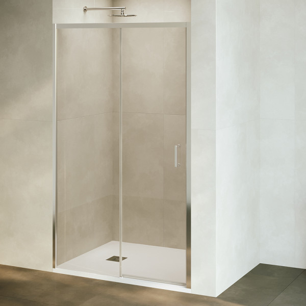 Комплект: Душевая дверь RGW PA-017+поддон RGW ST W+сифон RGW S-010 стекло прозрачное, профиль хром (35901712-11)